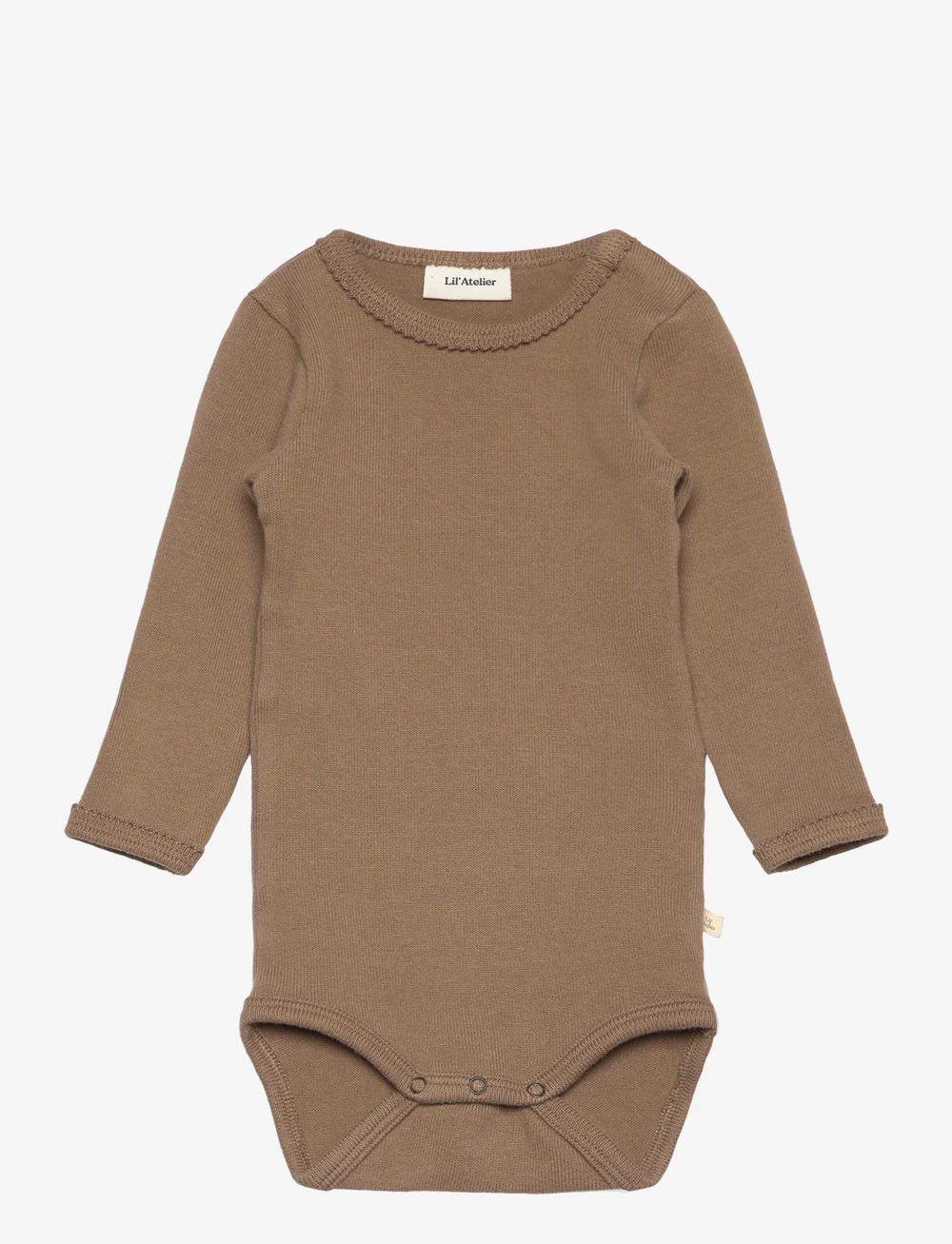Lil'Atelier - NBFTHORO HIF LS SLIM BODY LIL - langärmelige bodys - sepia tint - 0