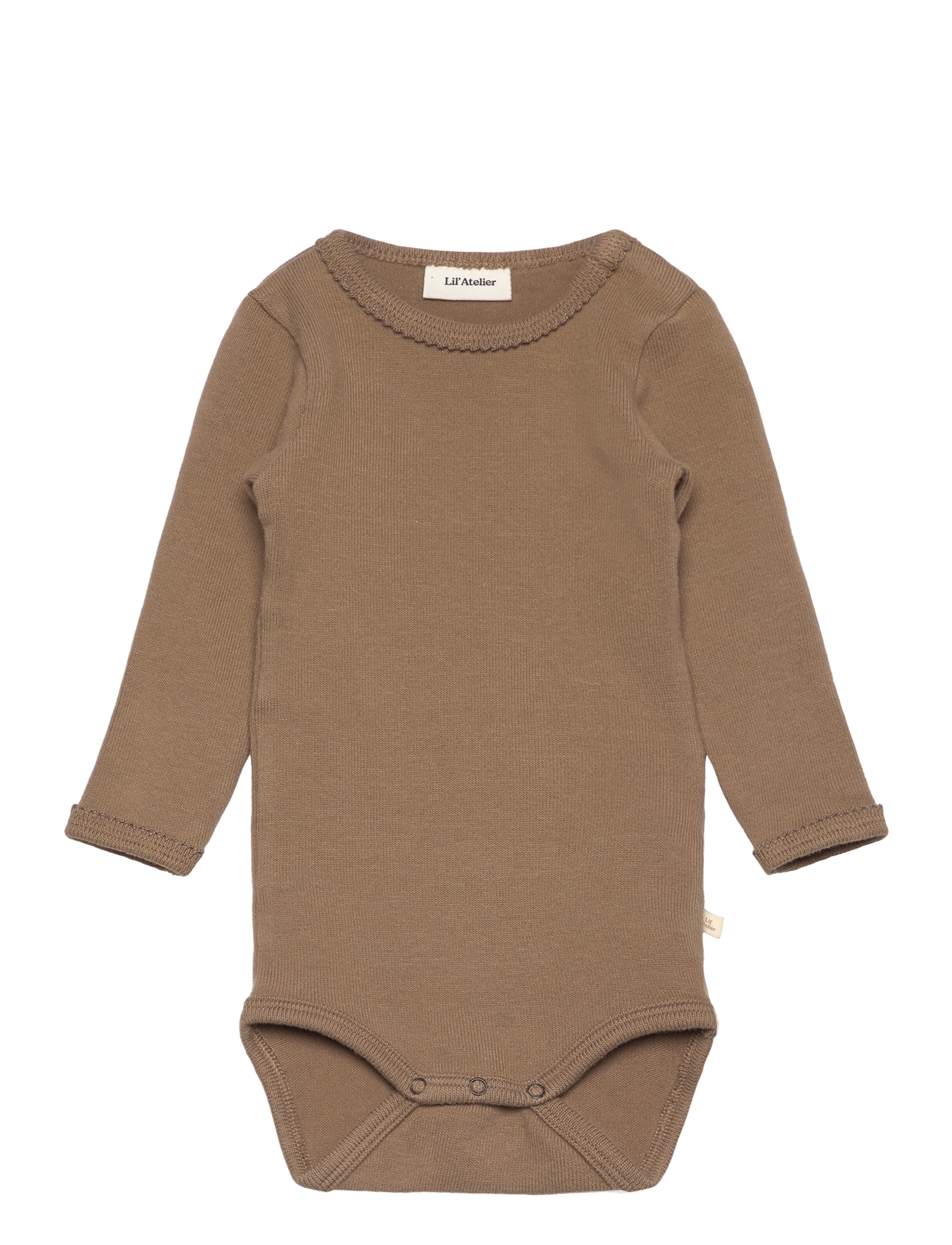 Lil'Atelier NBFTHORO HIF LS SLIM BODY LIL - 4 for 3 - SEPIA TINT / brown