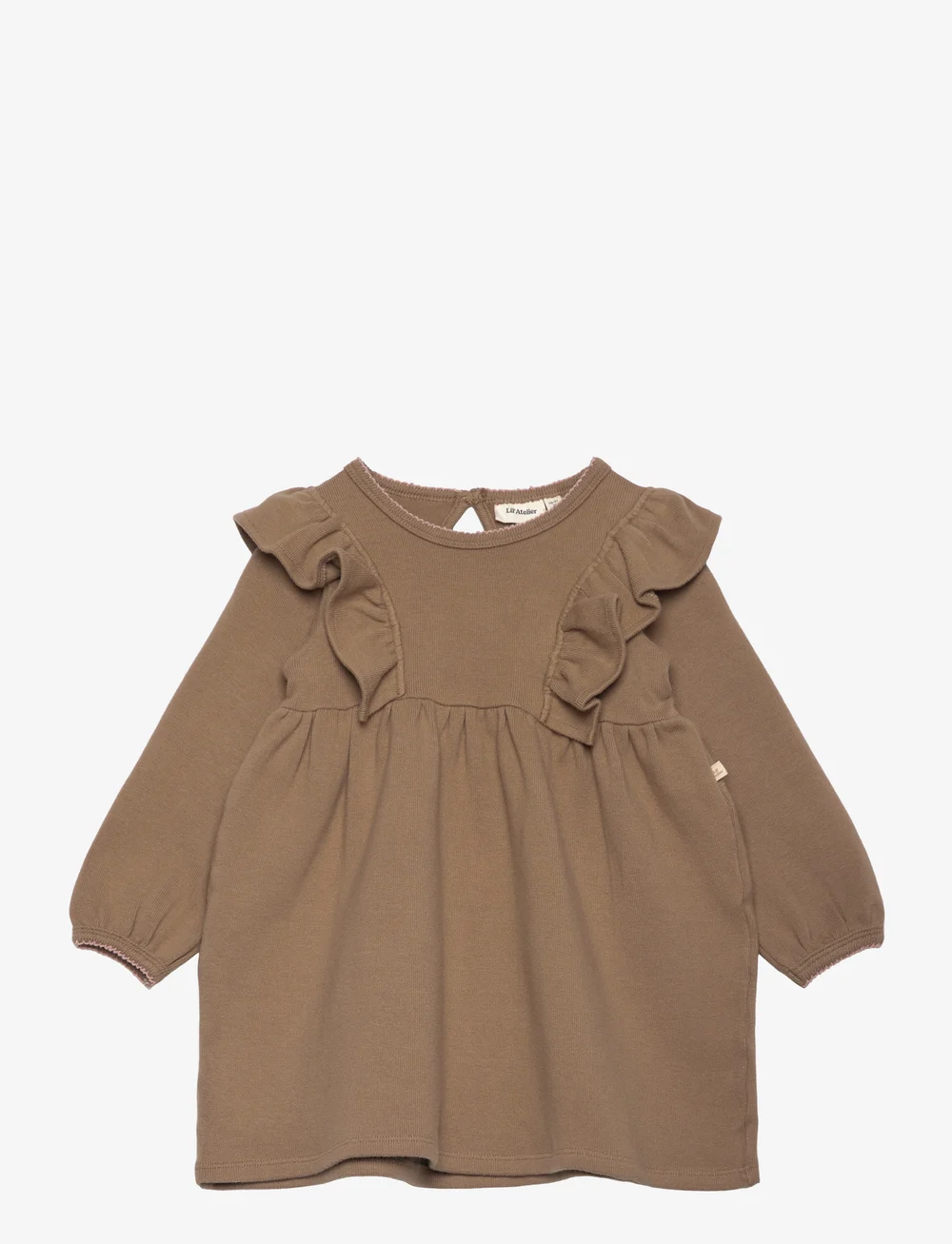 Lil'Atelier - NMFTHORO HAG LS DRESS LIL - langärmelige freizeitkleider - sepia tint - 0