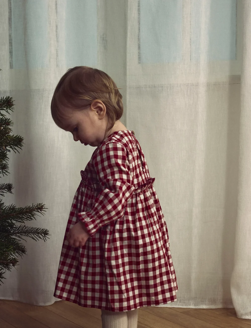 Lil'Atelier - NBFRIO LS LOOSE BODY DRESS LIL - langärmelige babykleider - red dahlia - 0