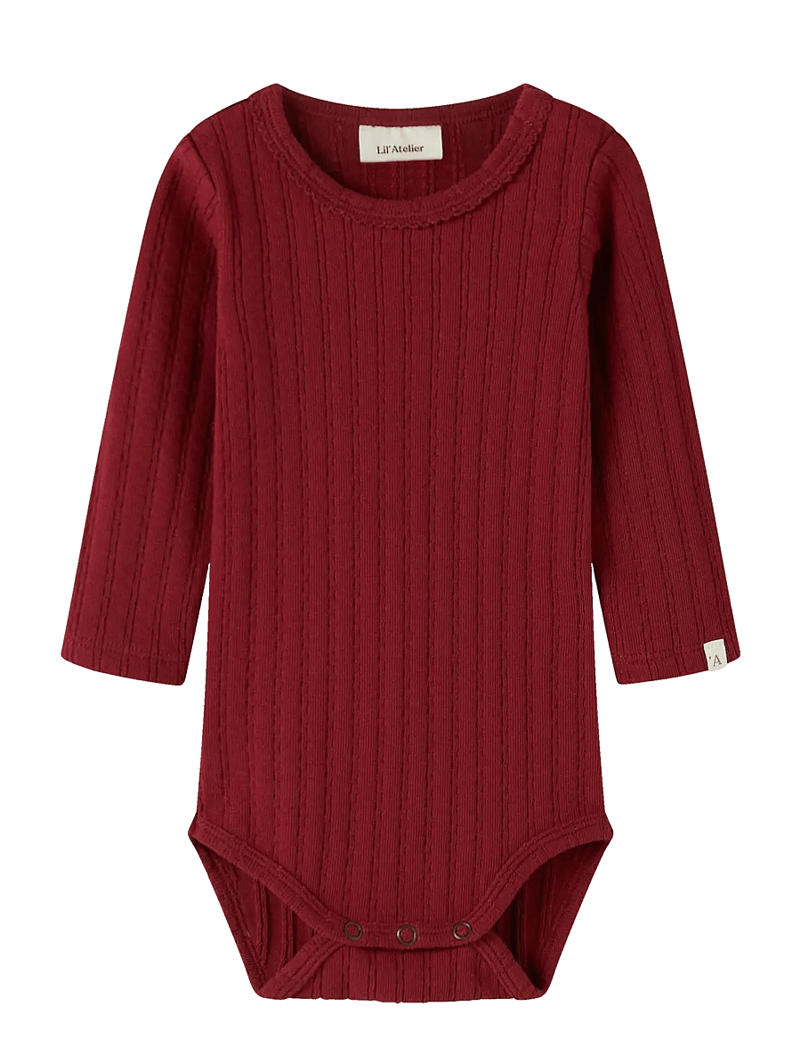 Lil'Atelier - NBFRITA SIG LS SLIM BODY LIL - red dahlia - 1