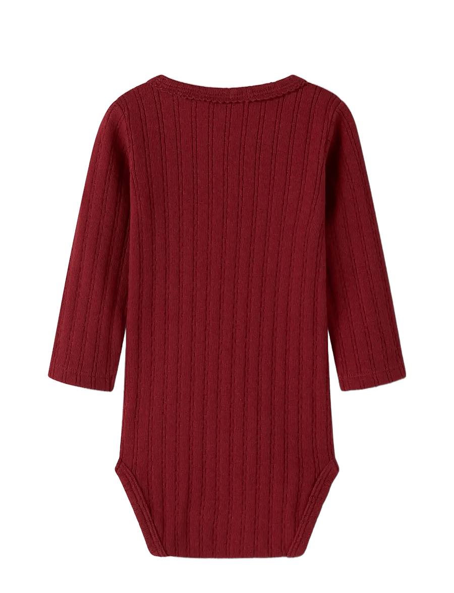 Lil'Atelier - NBFRITA SIG LS SLIM BODY LIL - red dahlia - 2