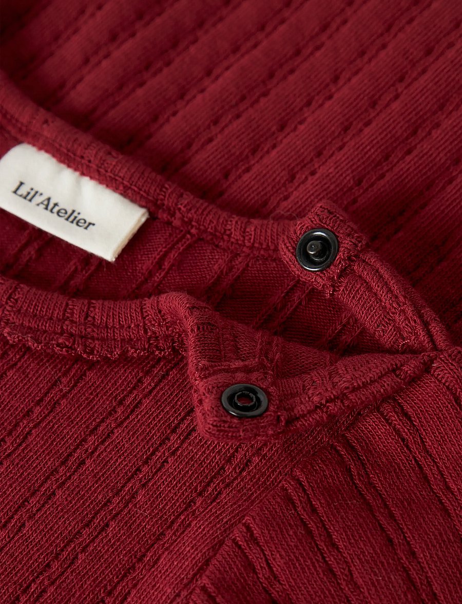 Lil'Atelier - NBFRITA SIG LS SLIM BODY LIL - red dahlia - 3