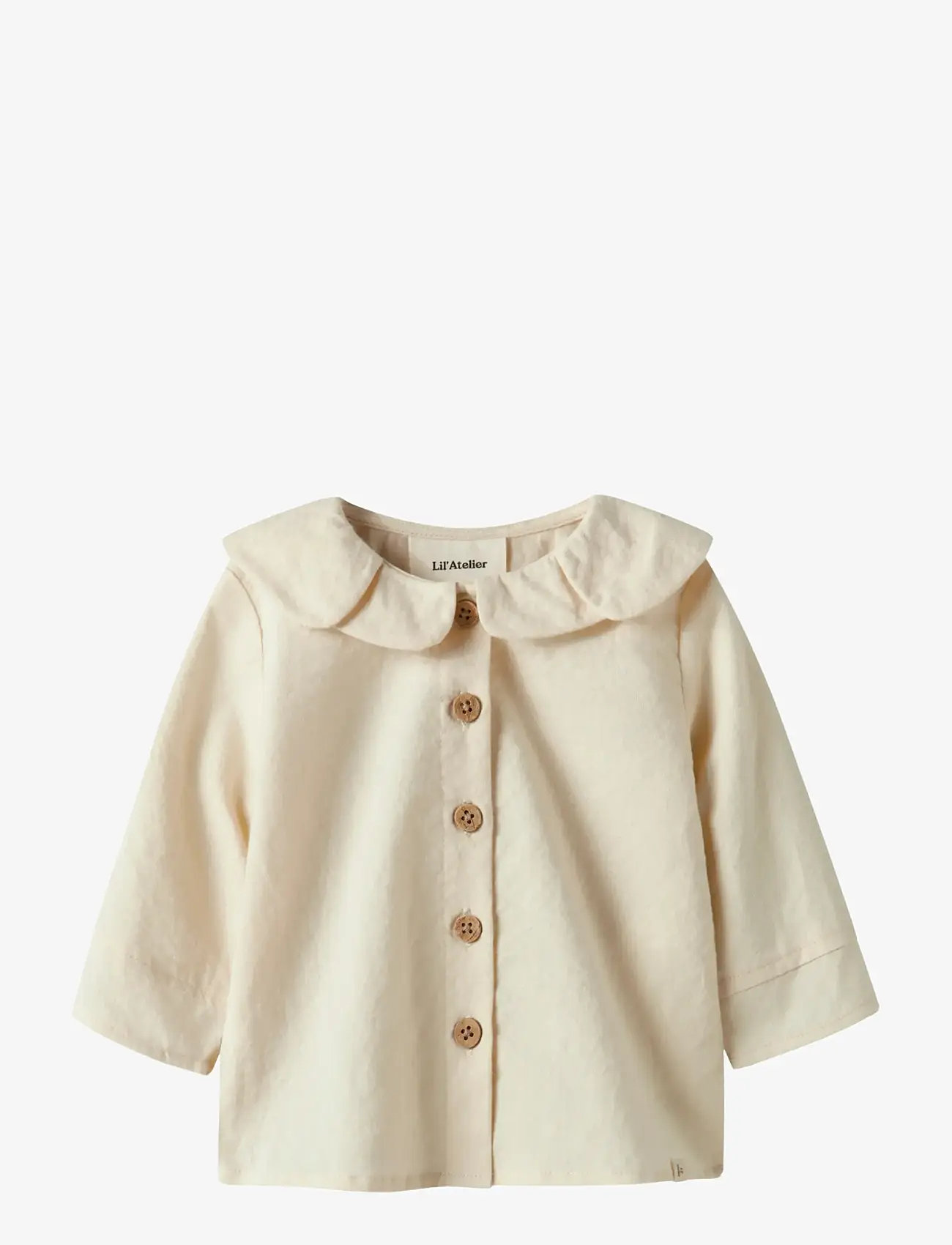 Lil'Atelier - NBFROSITO LS LOOSE SHIRT LIL - långärmade skjortor - turtledove - 1