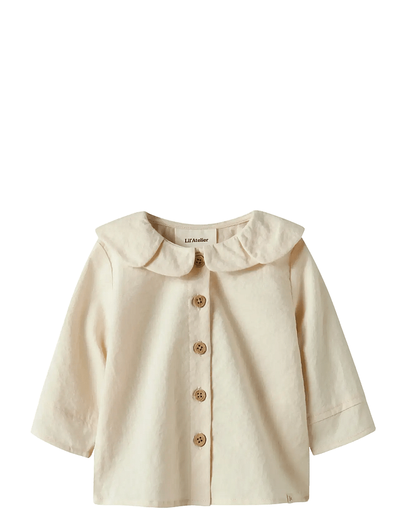 Lil'Atelier - NBFROSITO LS LOOSE SHIRT LIL - långärmade skjortor - turtledove - 1