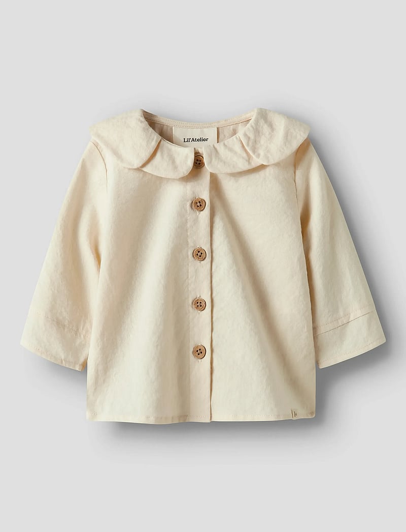 Lil'Atelier - NBFROSITO LS LOOSE SHIRT LIL - långärmade skjortor - turtledove - 3