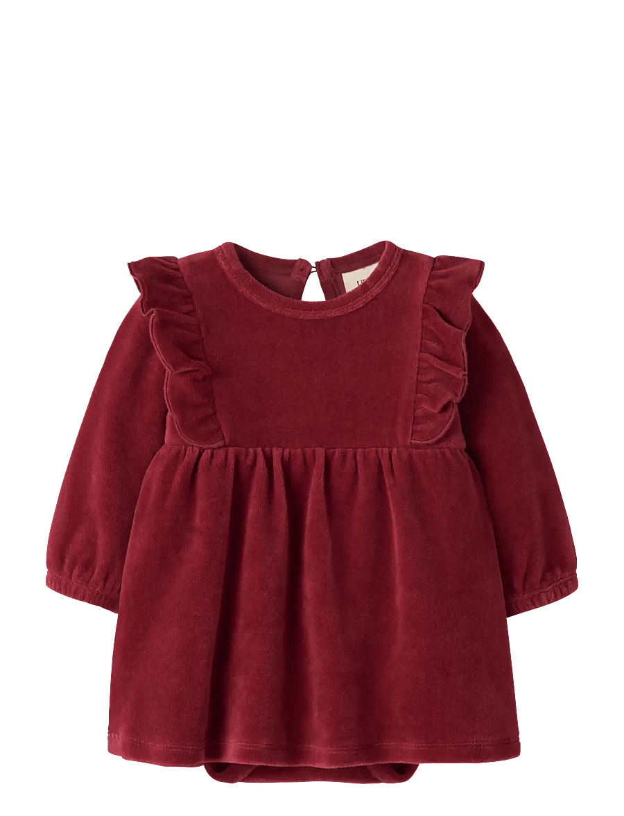 Lil'Atelier - NBFSAGA SAG LS BODY DRESS LIL - biking red - 0
