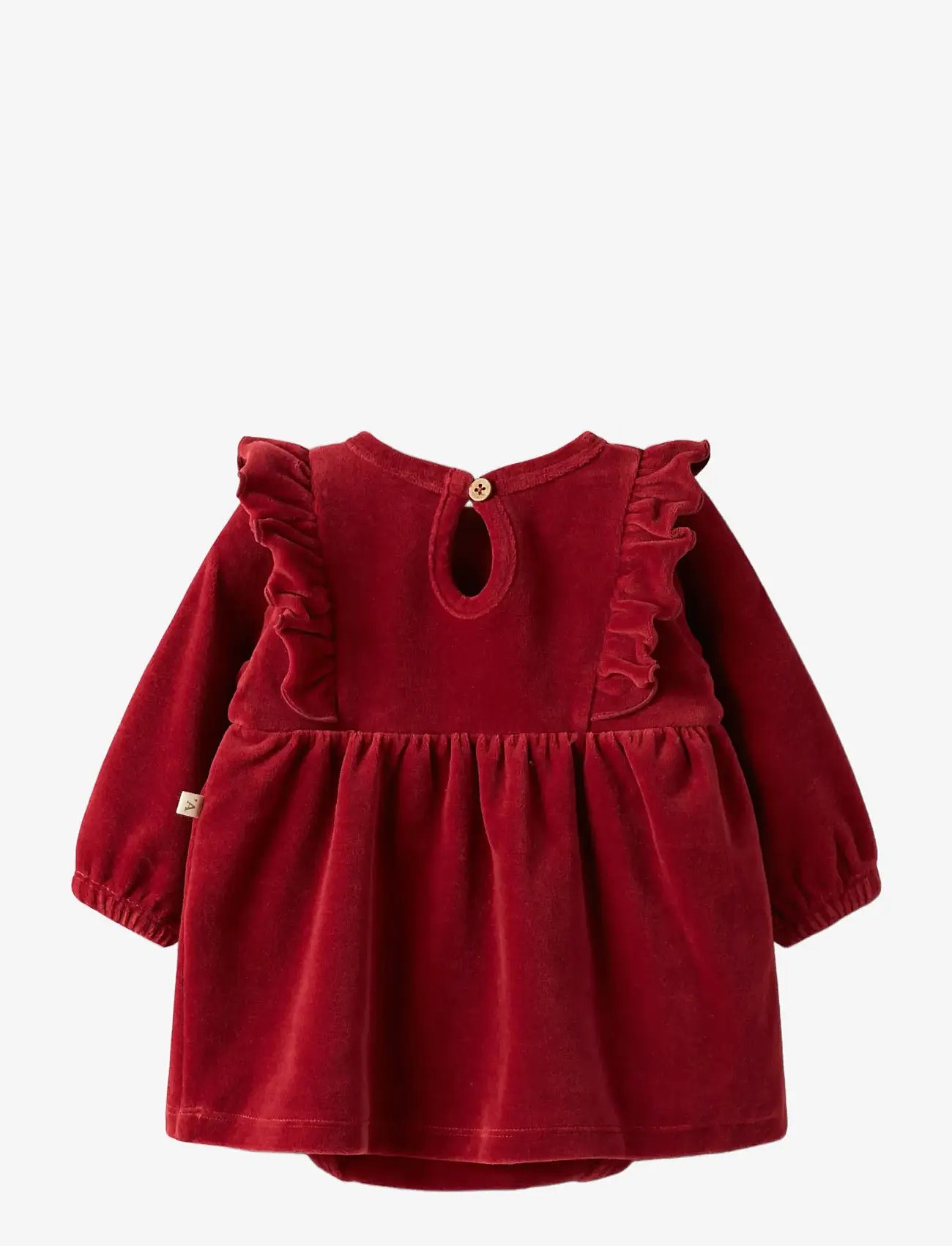 Lil'Atelier - NBFSAGA SAG LS BODY DRESS LIL - langärmelige babykleider - red dahlia - 1