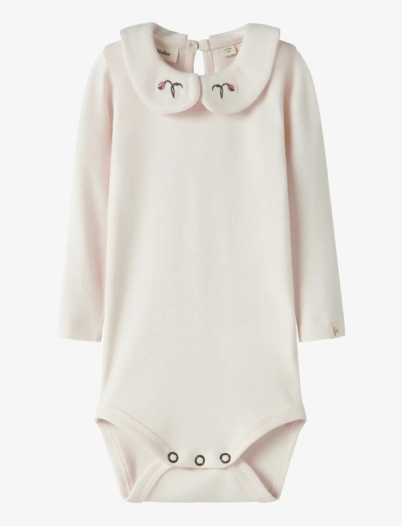 Lil'Atelier - NBFFUNDO EMB LS SLIM BODY LIL - pitkähihaiset bodyt - almost mauve - 1