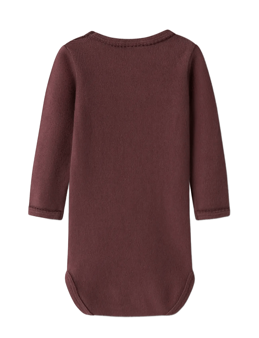Lil'Atelier - NBFTHORA HAF LS SLIM BODY LIL - smėlinukai ilgomis rankovėmis - catawba grape - 2