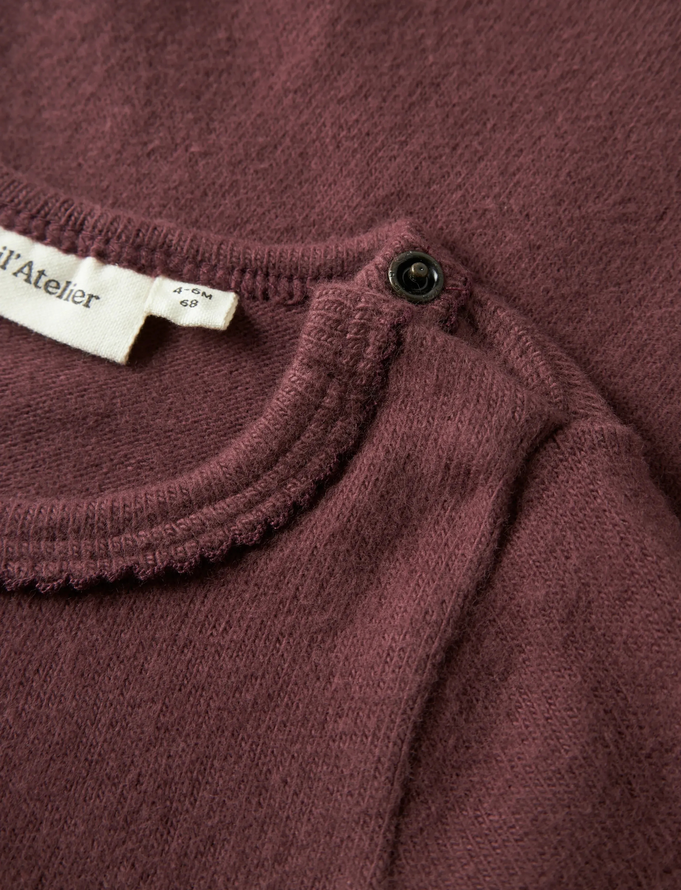 Lil'Atelier - NBFTHORA HAF LS SLIM BODY LIL - smėlinukai ilgomis rankovėmis - catawba grape - 3