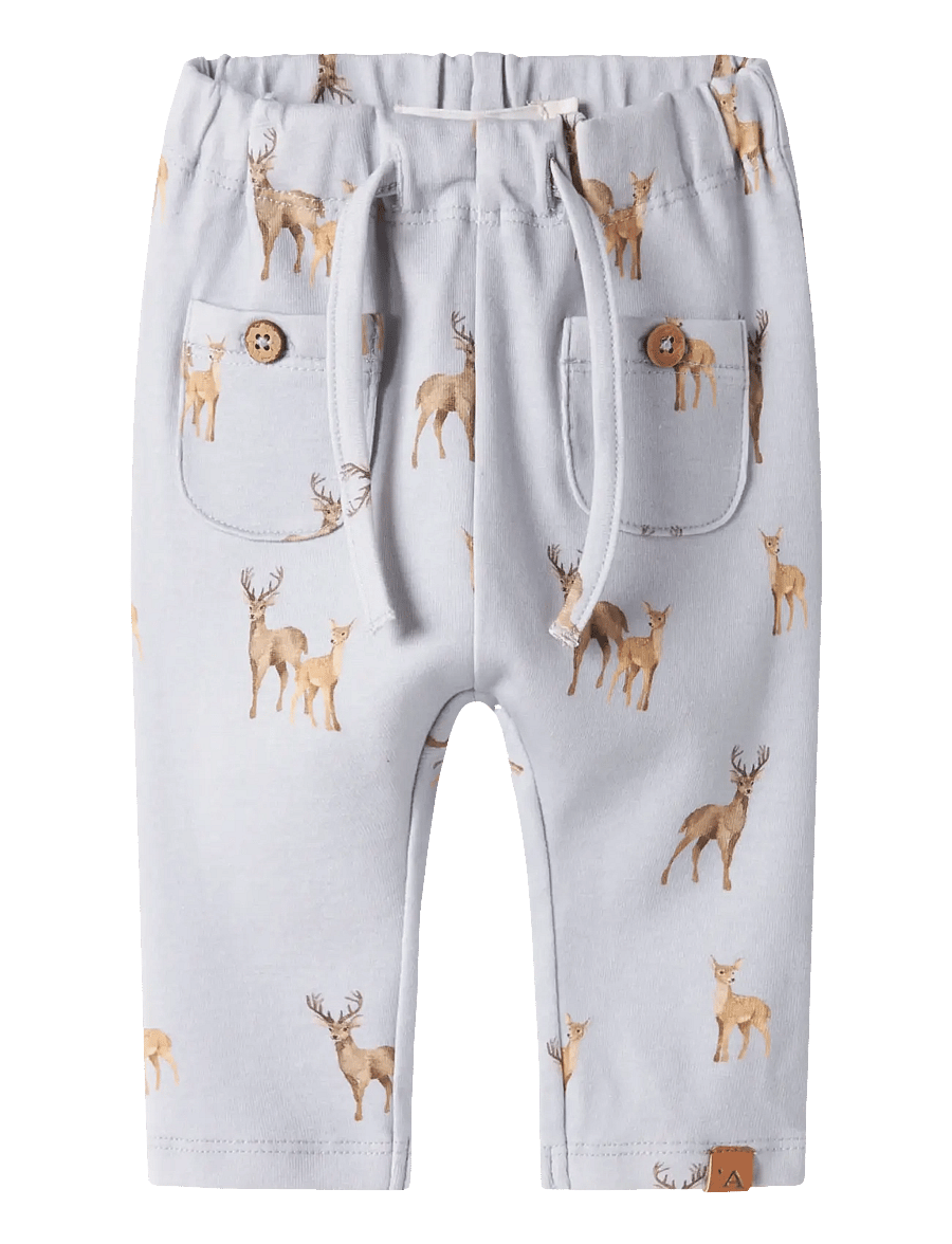 Lil'Atelier - NBMLAYO GEL LOOSE PANT LIL - babybroeken - gray dawn - 0