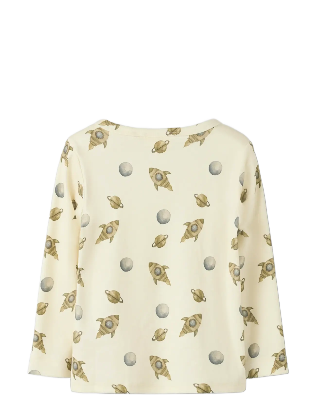 Lil'Atelier - NMMLAYO GEO LS SLIM TOP LIL - toppar & t-shirts - turtledove - 2