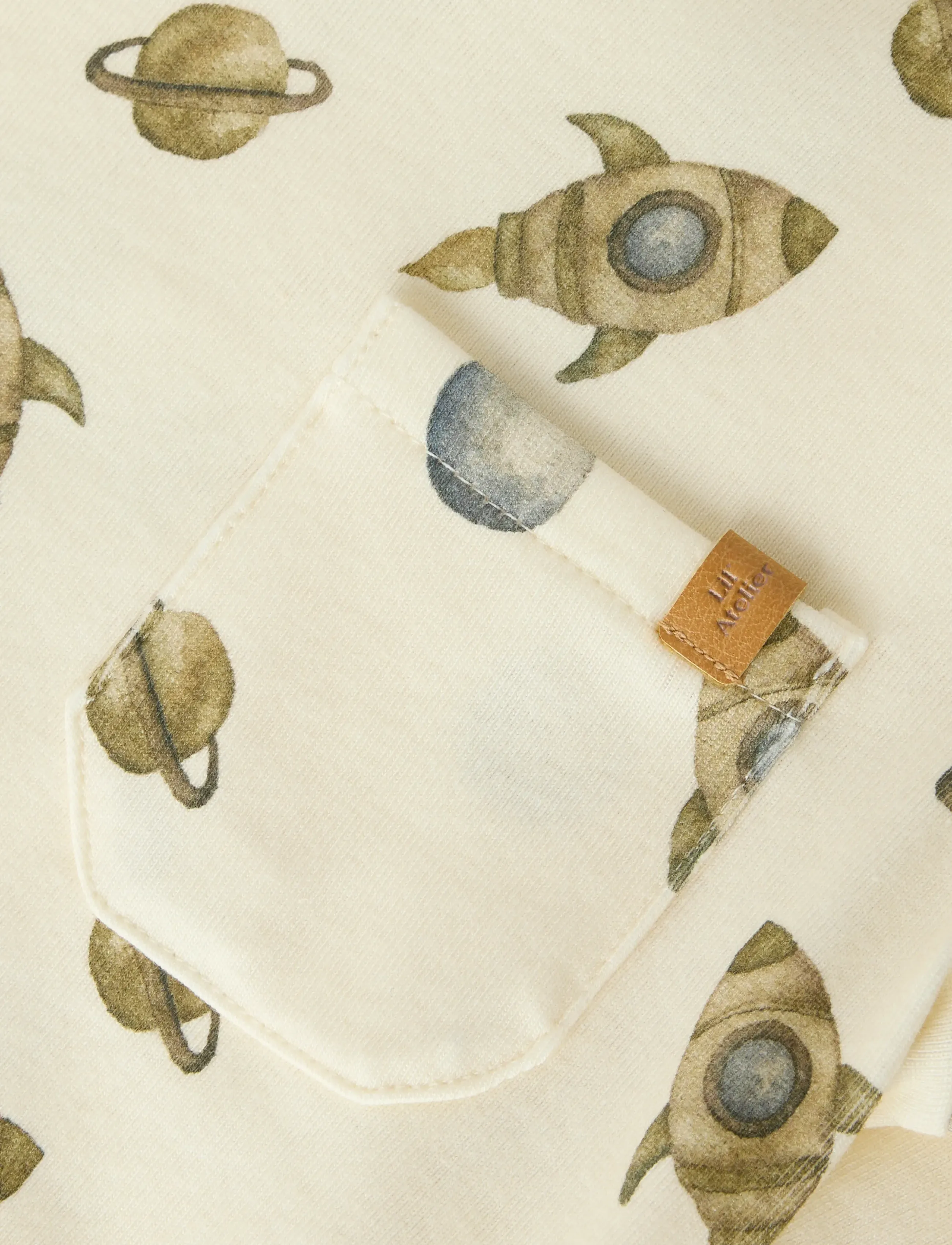 Lil'Atelier - NMMLAYO GEO LS SLIM TOP LIL - toppar & t-shirts - turtledove - 3