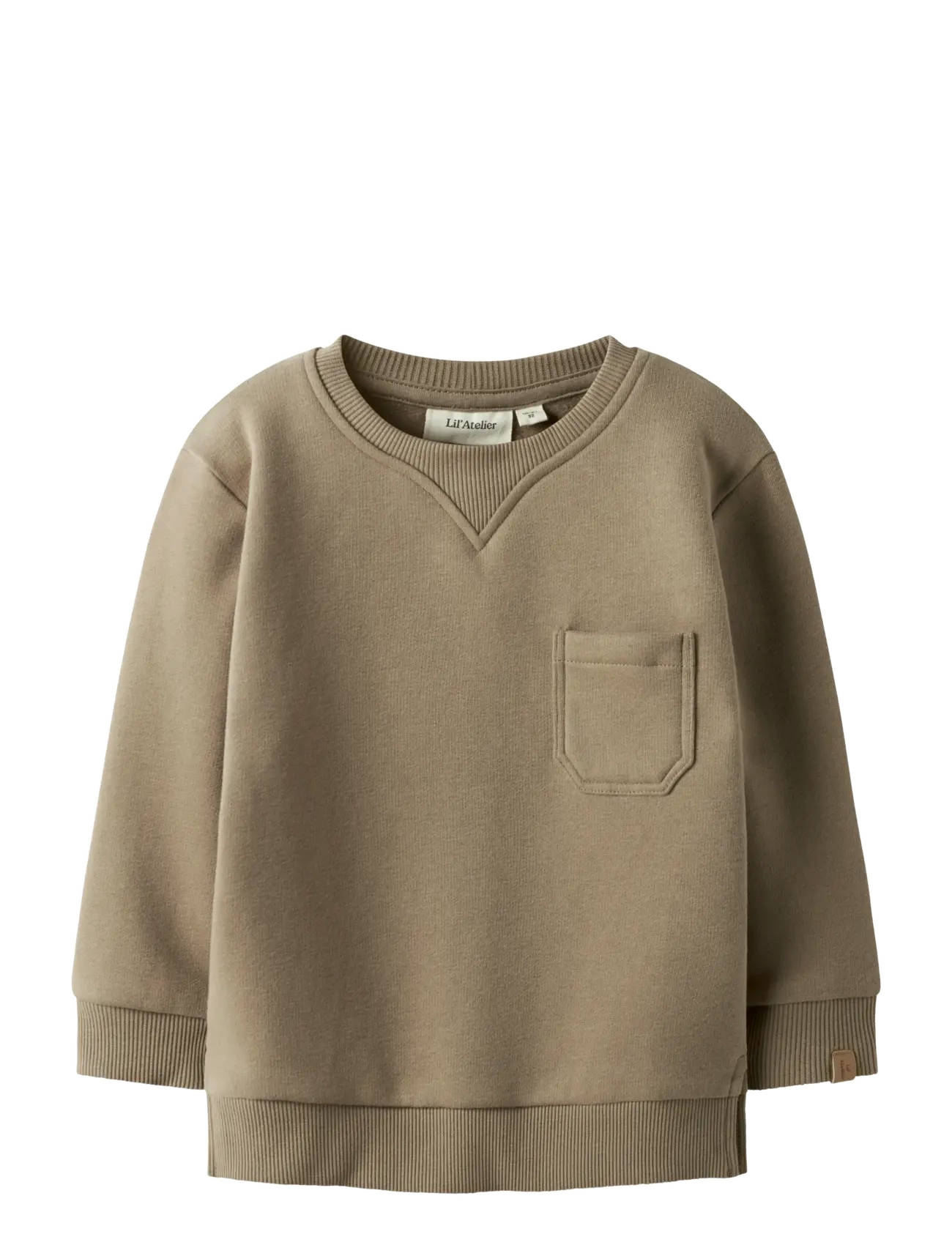 NMMILONDON RIM LS LOOSE SWEAT LIL - SEPIA TINT