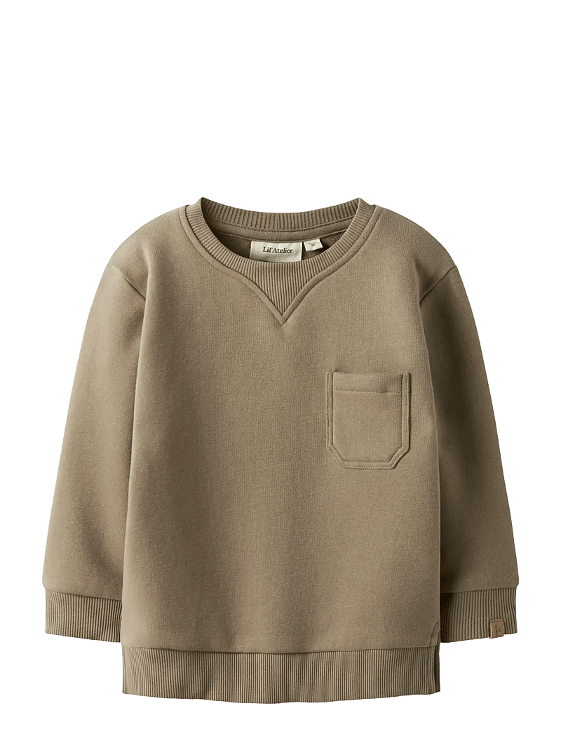 Lil'Atelier - NMMILONDON RIM LS LOOSE SWEAT LIL - sweatshirts - sepia tint - 1