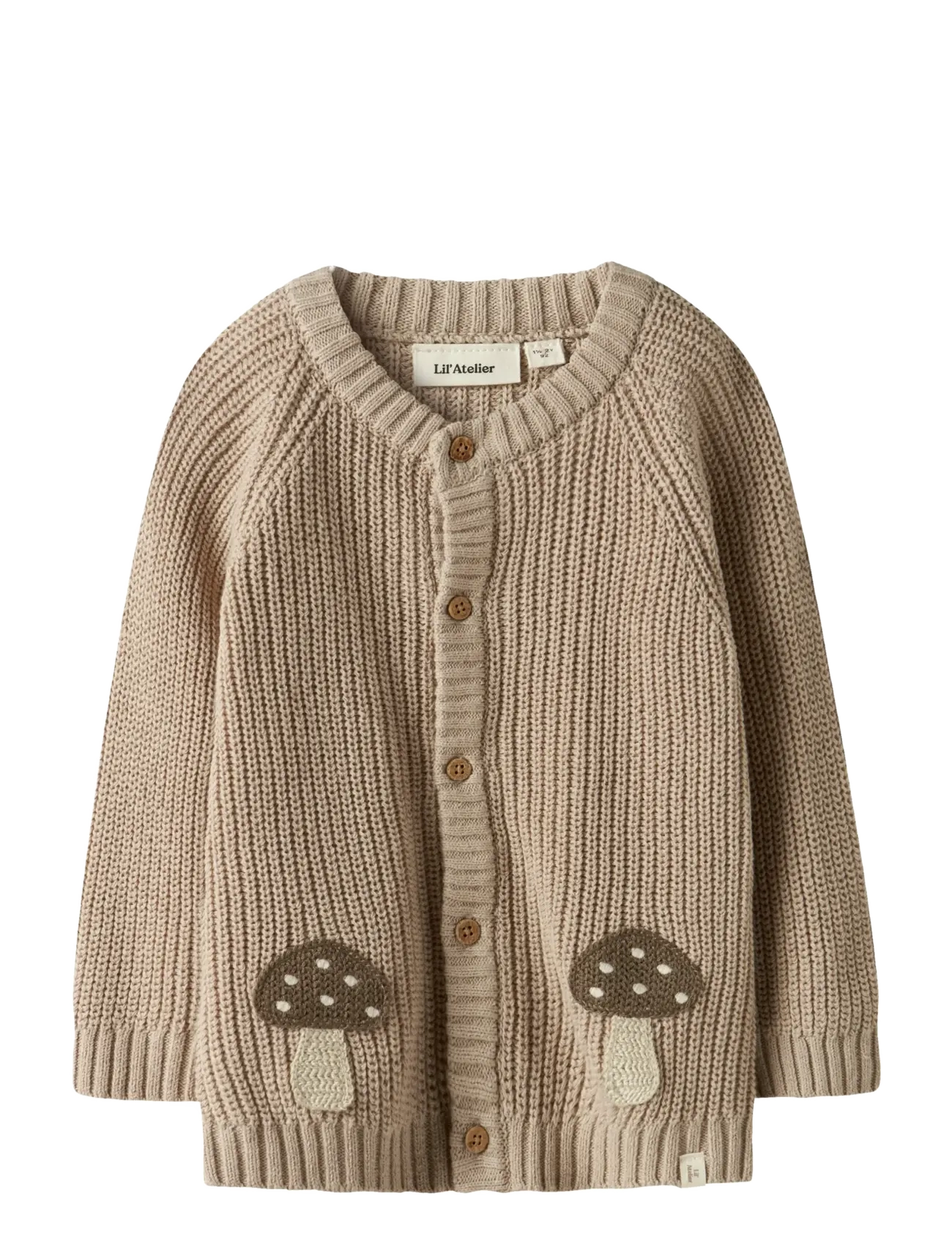 NMMEMLEN LAK LS KNIT CARD LIL - OXFORD TAN