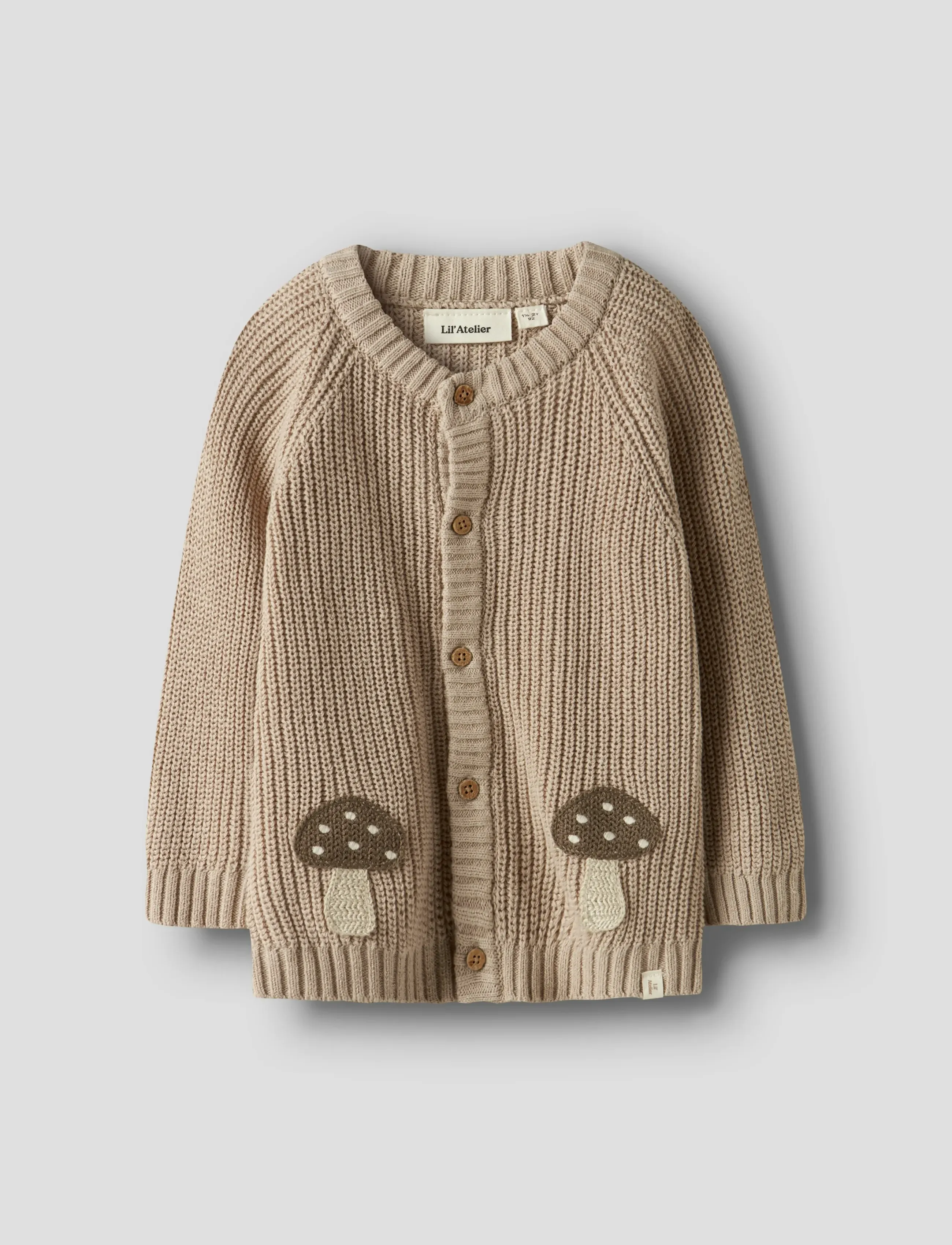 Lil'Atelier - NMMEMLEN LAK LS KNIT CARD LIL - oxford tan - 3