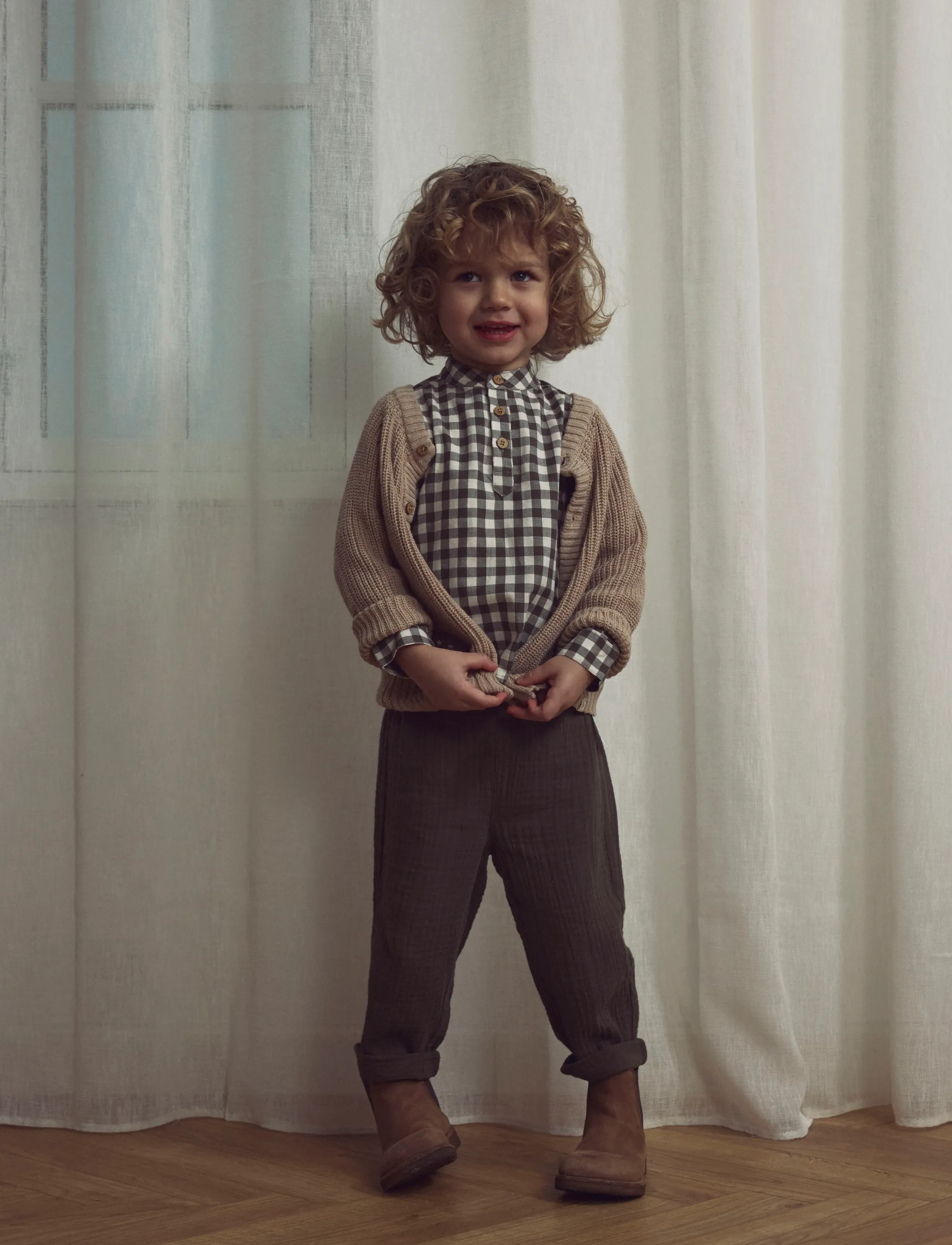 Lil'Atelier - NMMEMLEN LAK LS KNIT CARD LIL - oxford tan - 5