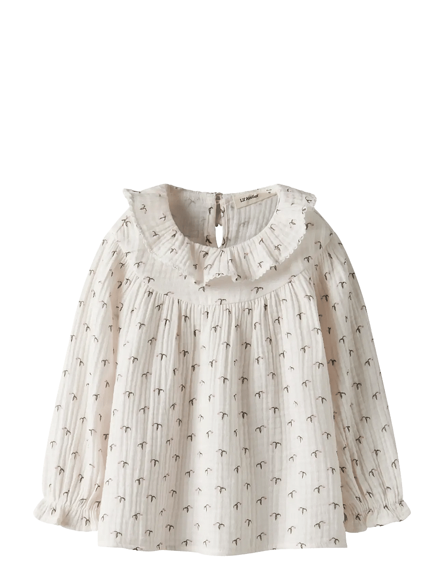 Lil'Atelier - NMFSOLINA LS LOOSE SHIRT LIL - bluzki i tuniki - almost mauve - 1