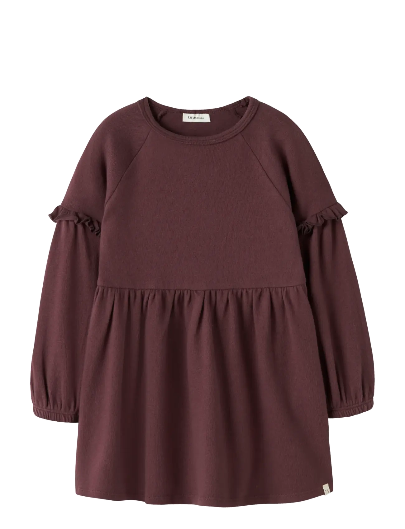 NMFTHORA HYN LS DRESS LIL - CATAWBA GRAPE