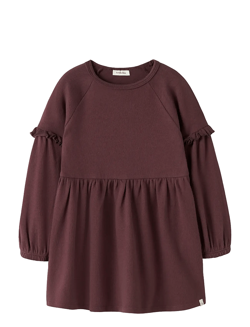 Lil'Atelier - NMFTHORA HYN LS DRESS LIL - pitkähihaiset arkimekot - catawba grape - 1