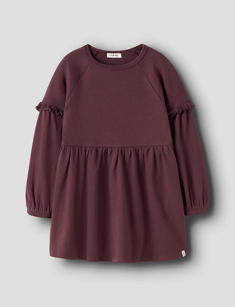 Lil'Atelier - NMFTHORA HYN LS DRESS LIL - langärmelige freizeitkleider - catawba grape - 0