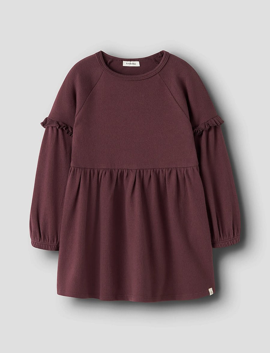 Lil'Atelier - NMFTHORA HYN LS DRESS LIL - pitkähihaiset arkimekot - catawba grape - 0