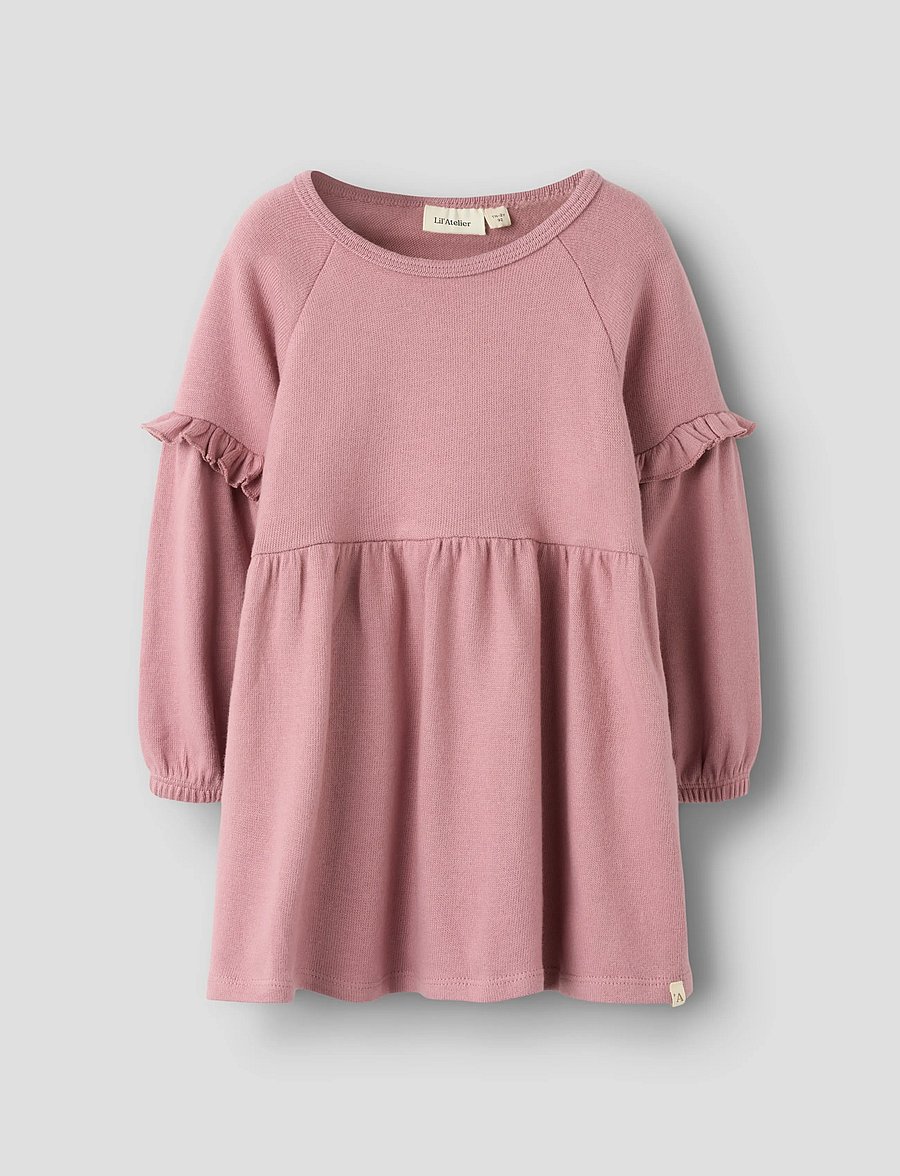 Lil'Atelier - NMFTHORA HYN LS DRESS LIL - langärmelige freizeitkleider - nostalgia rose - 0