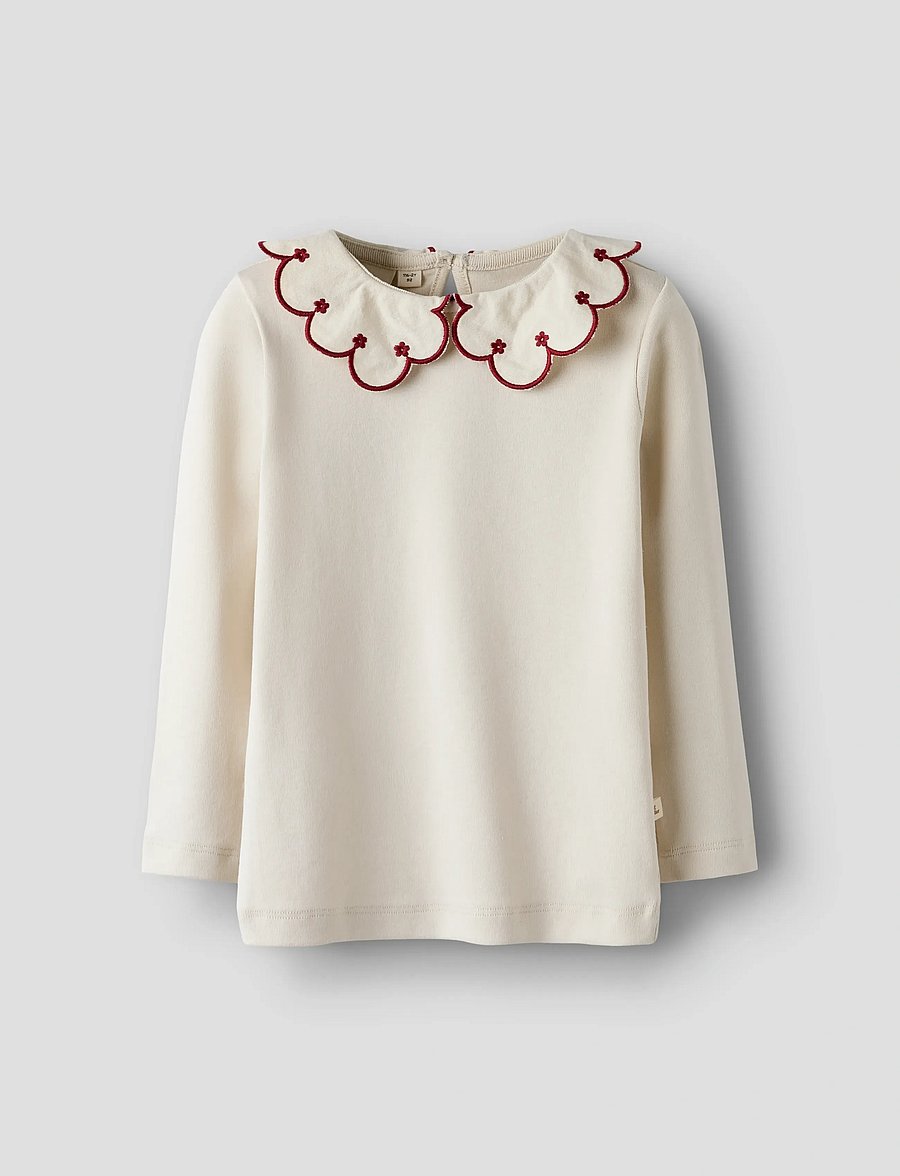 Lil'Atelier - NMFFUNDO LS SLIM TOP LIL - langärmelig - turtledove - 0