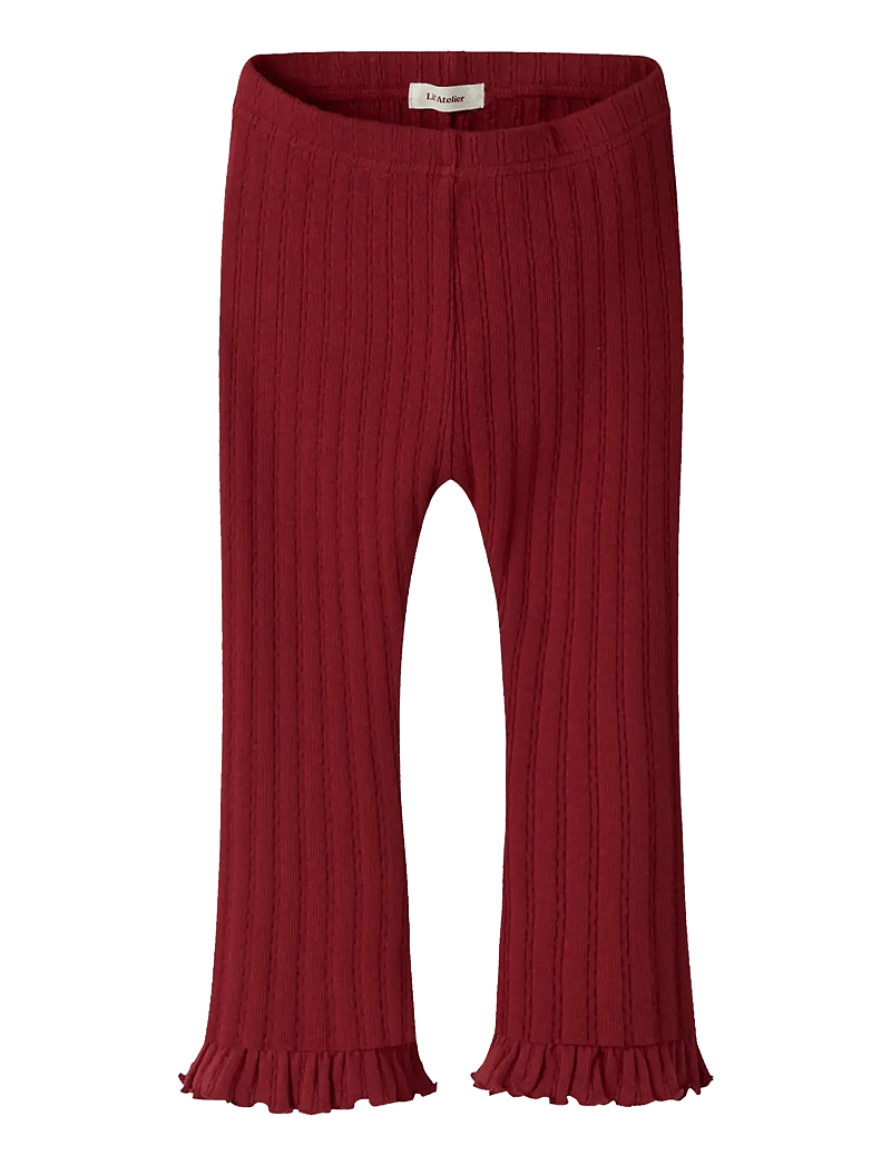 Lil'Atelier - NMFRITA SIG BOOTCUT LEGGING LIL - leggings - red dahlia - 1