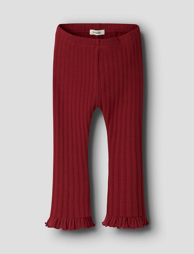 Lil'Atelier - NMFRITA SIG BOOTCUT LEGGING LIL - leggings - red dahlia - 0