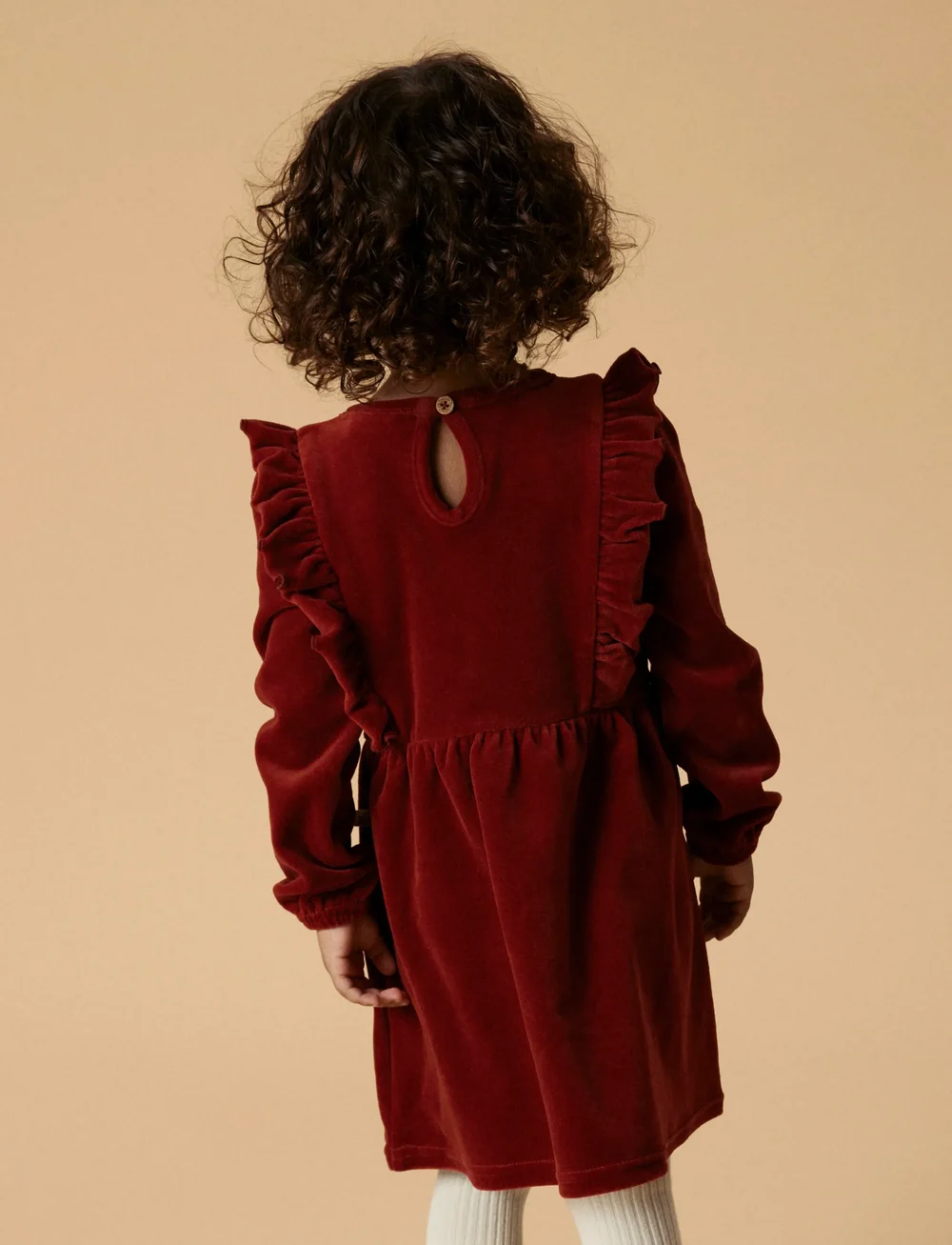 Lil'Atelier - NMFSAGA SAG LS DRESS LIL - långärmade vardagsklänningar - red dahlia - 3