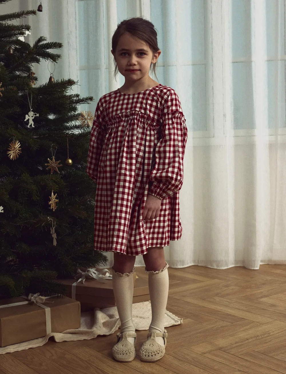 Lil'Atelier - NMFRIO LS LOOSE DRESS LIL - long-sleeved casual dresses - red dahlia - 0