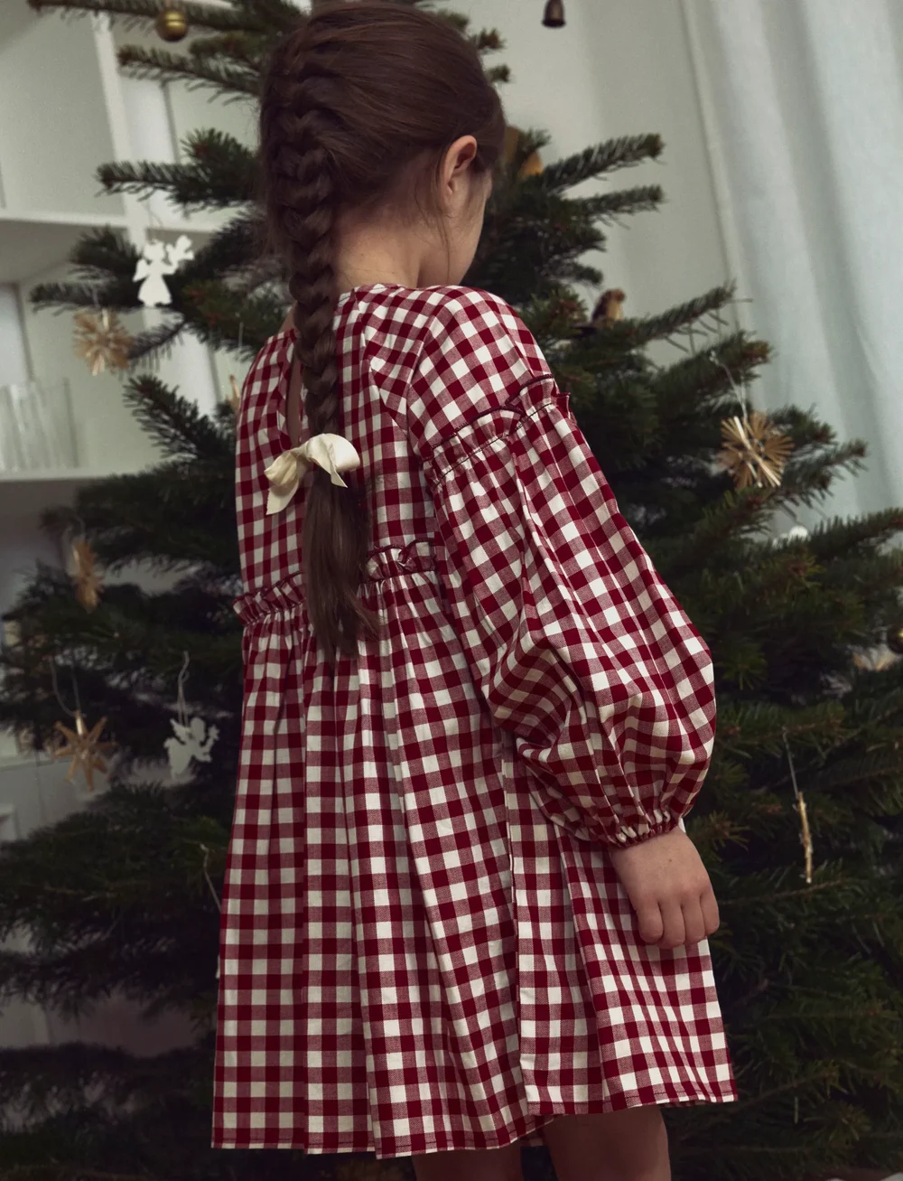 Lil'Atelier - NMFRIO LS LOOSE DRESS LIL - long-sleeved casual dresses - red dahlia - 3