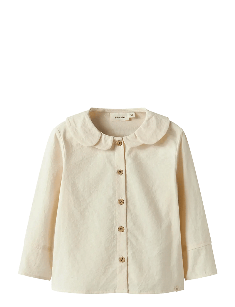 Lil'Atelier - NMFROSITO LS LOOSE SHIRT LIL - långärmade skjortor - turtledove - 1