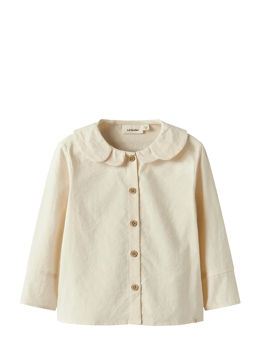Lil'Atelier - NMFROSITO LS LOOSE SHIRT LIL - langärmlige hemden - turtledove - 1