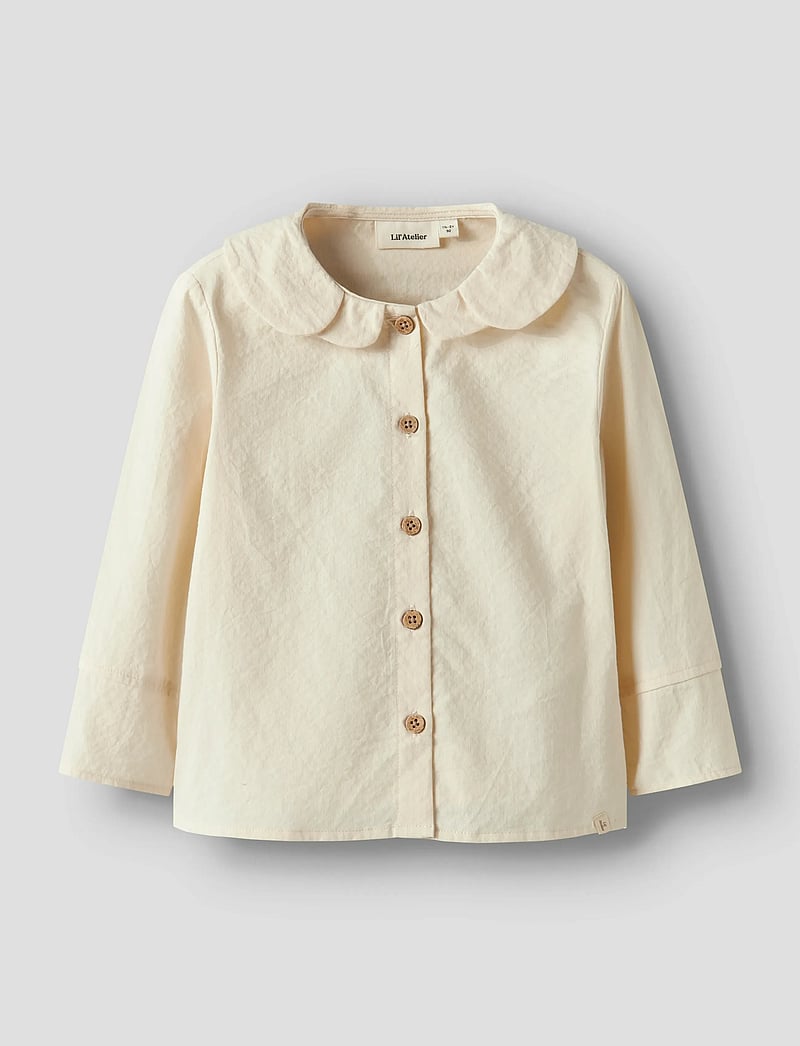Lil'Atelier - NMFROSITO LS LOOSE SHIRT LIL - långärmade skjortor - turtledove - 0