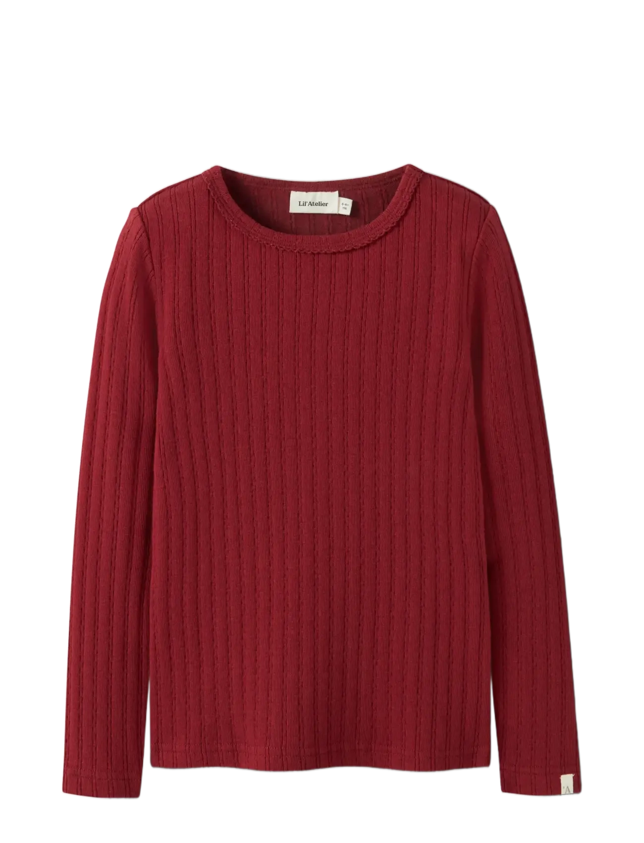 NMFRITA SIG LS SLIM TOP LIL - RED DAHLIA