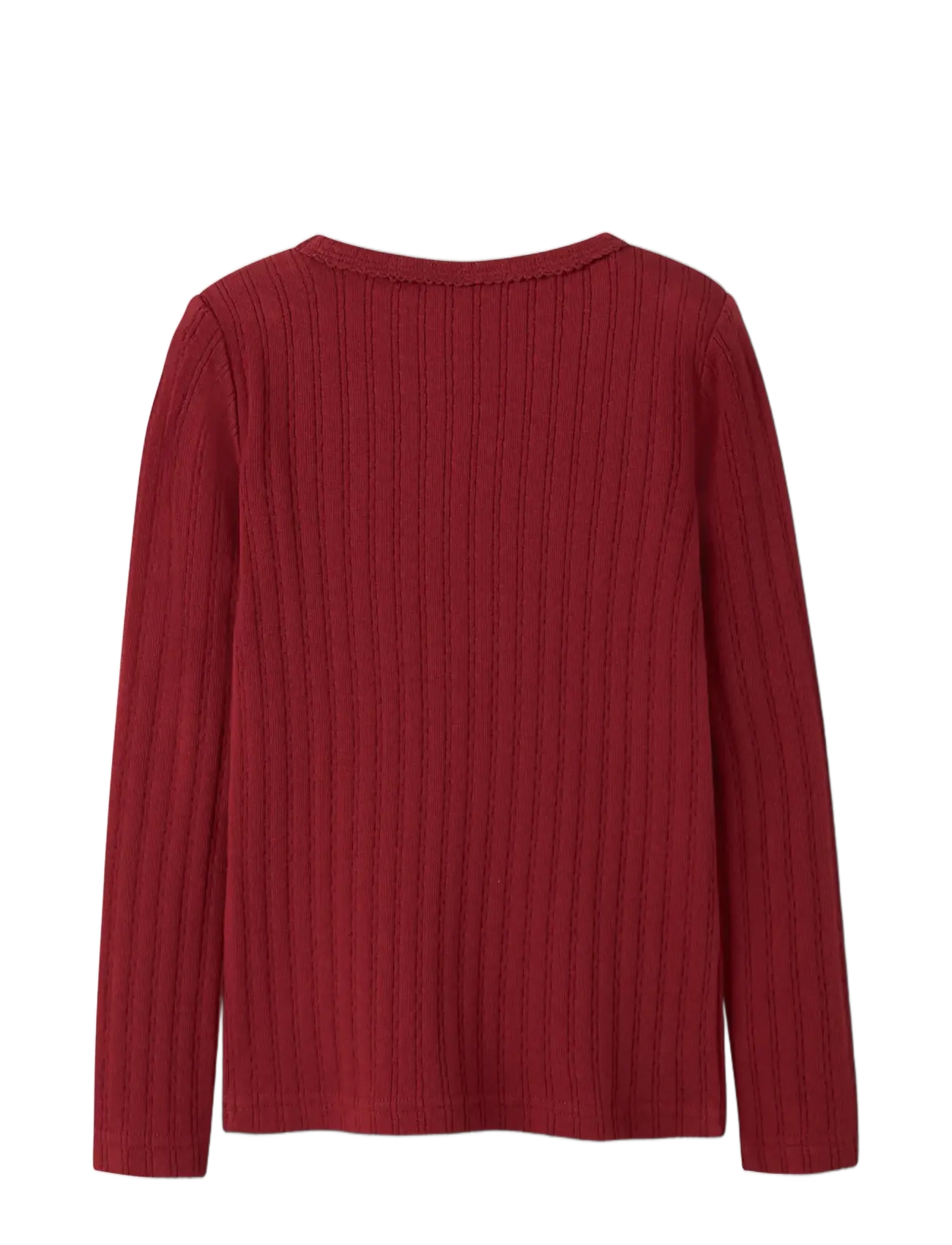 Lil'Atelier - NMFRITA SIG LS SLIM TOP LIL - pikkade varrukatega t-särgid - red dahlia - 1