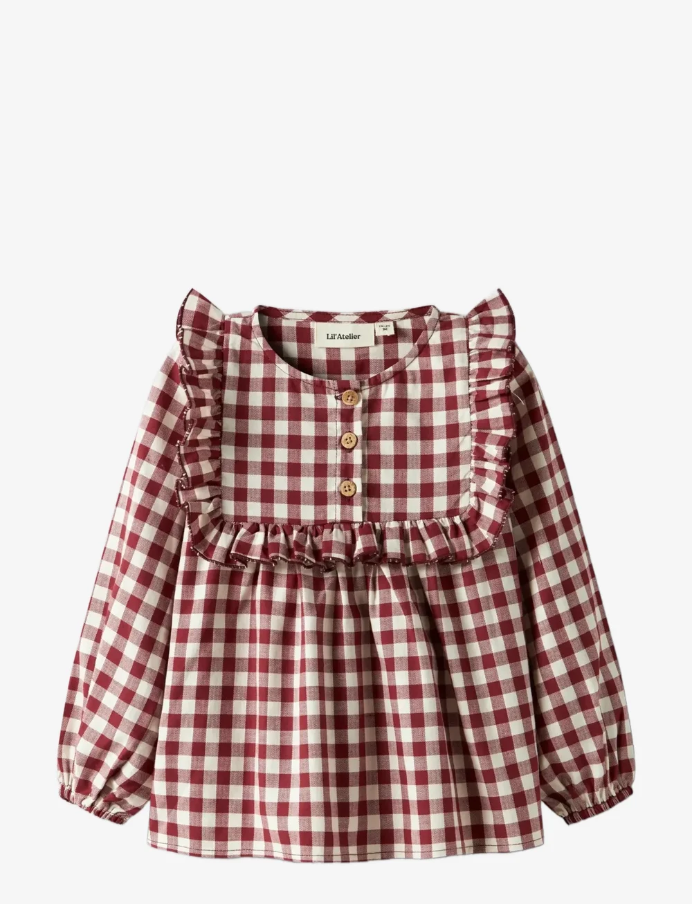 Lil'Atelier - NMFRIO LS LOOSE SHIRT LIL - langærmede skjorter - red dahlia - 1