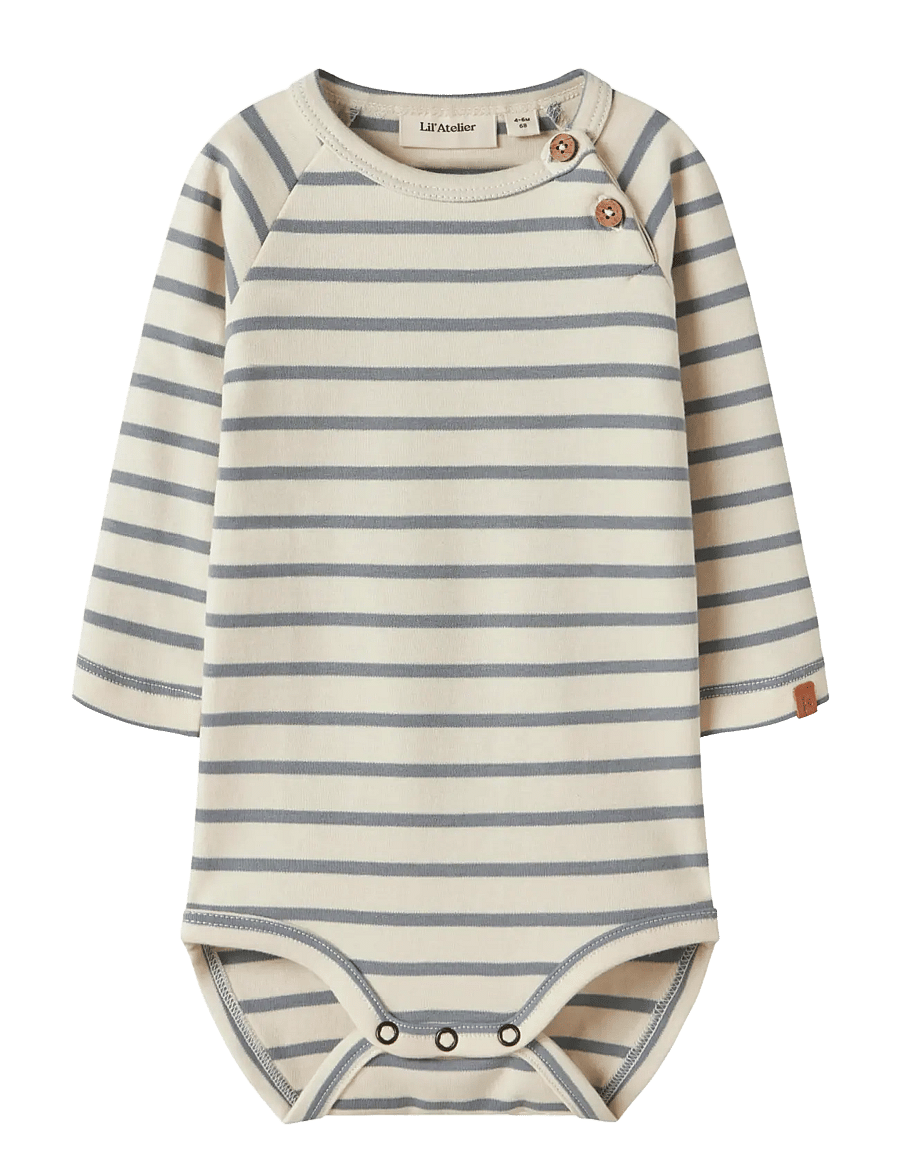 Lil'Atelier - NBMLIMIA LS REG BODY LIL - turtledove - 1