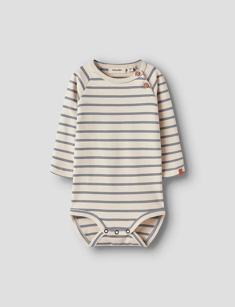 Lil'Atelier - NBMLIMIA LS REG BODY LIL - langärmelige bodys - turtledove - 0