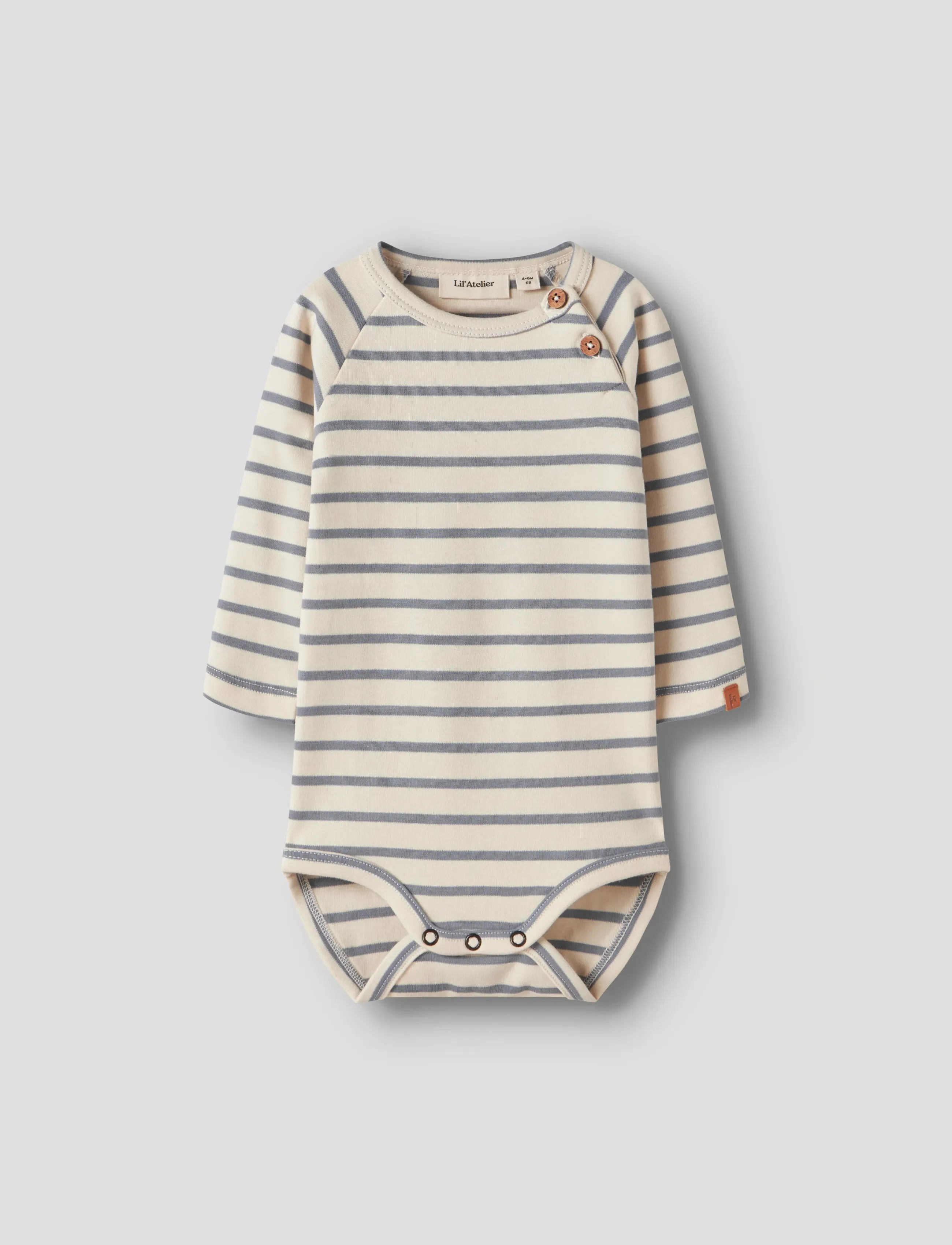 Lil'Atelier - NBMLIMIA LS REG BODY LIL - turtledove - 0