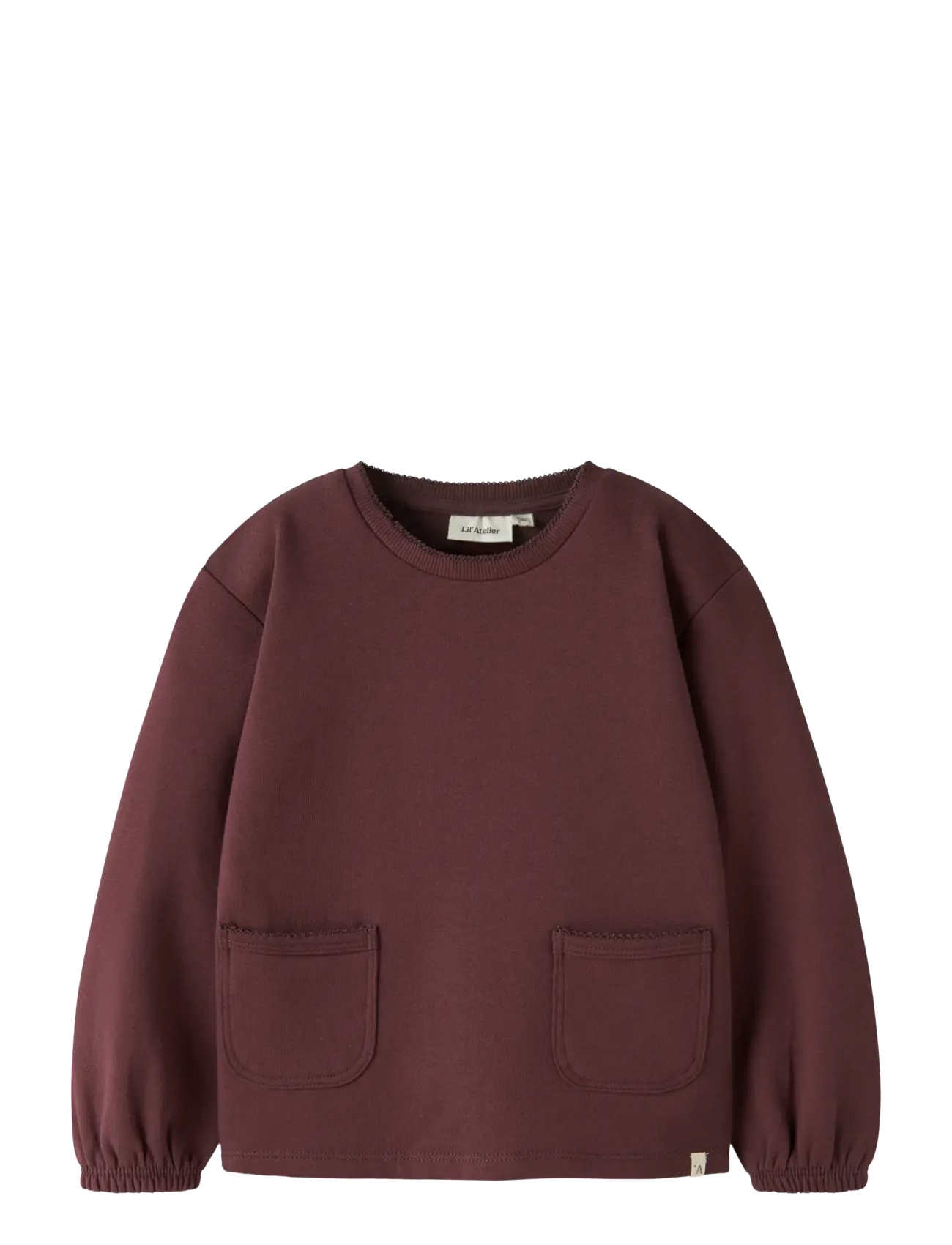 Lil'Atelier NMFKILANO RUT LS LOOSE SWEAT LIL - Overdele - CATAWBA GRAPE / burgundy