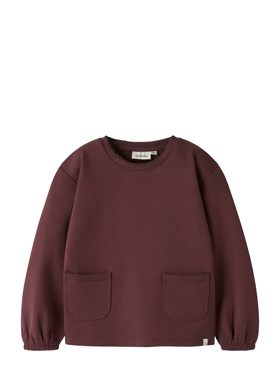 Lil'Atelier - NMFKILANO RUT LS LOOSE SWEAT LIL - sweatshirts - catawba grape - 1
