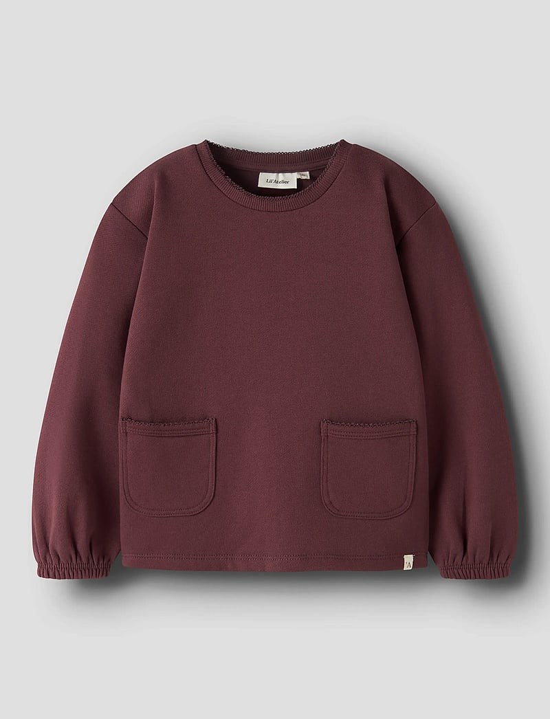 Lil'Atelier - NMFKILANO RUT LS LOOSE SWEAT LIL - sweatshirts - catawba grape - 0