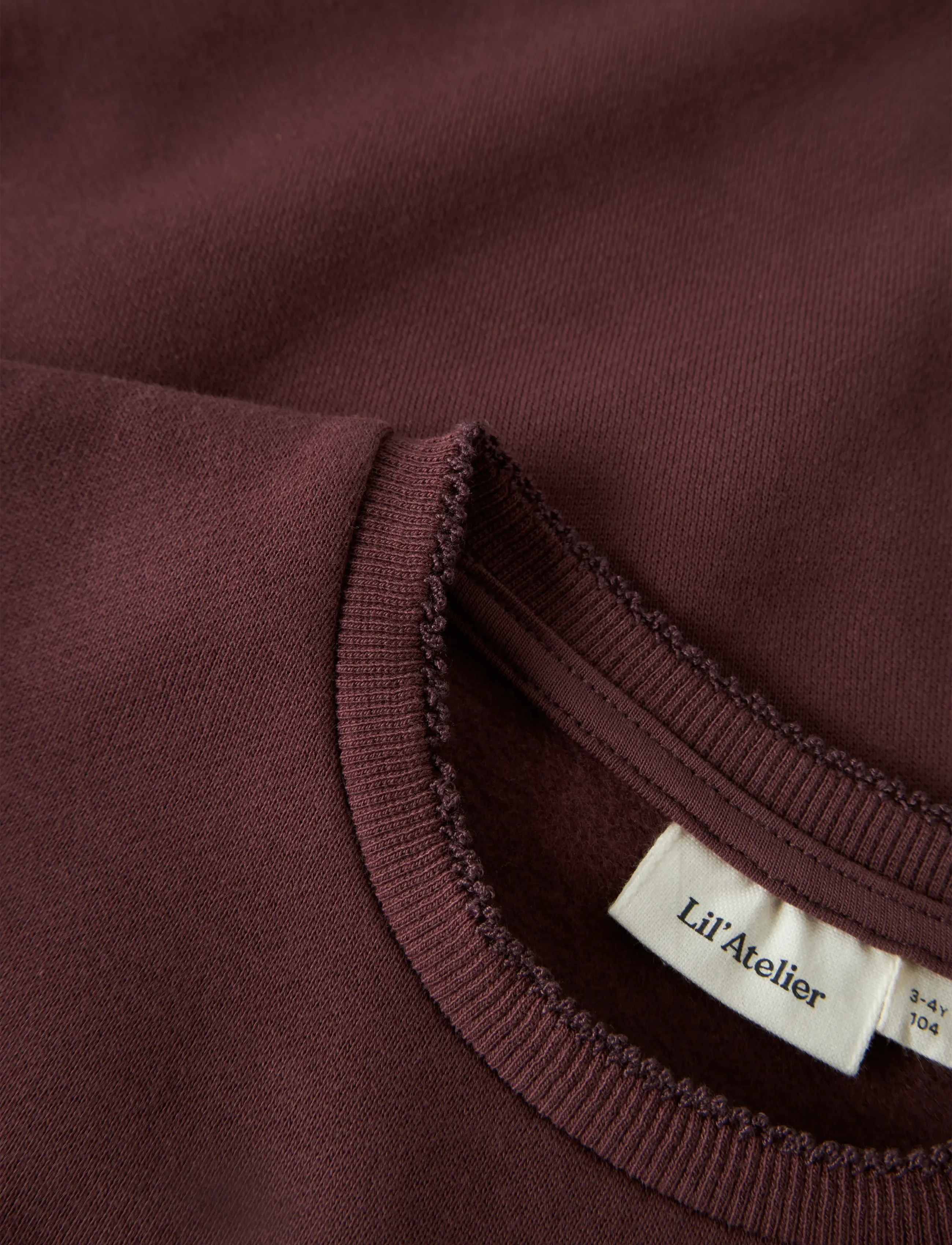 Lil'Atelier - NMFKILANO RUT LS LOOSE SWEAT LIL - sweatshirts - catawba grape - 3