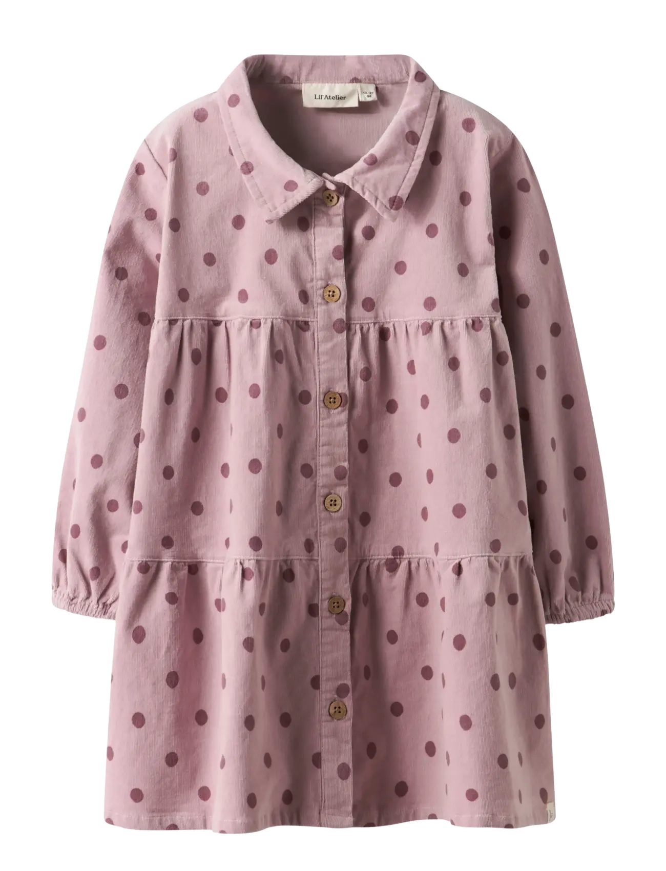 Lil'Atelier NMFSOMBA LOOSE CORD DRESS 7766-SO S LIL - 4 for 3 - VIOLET ICE / pink/rose