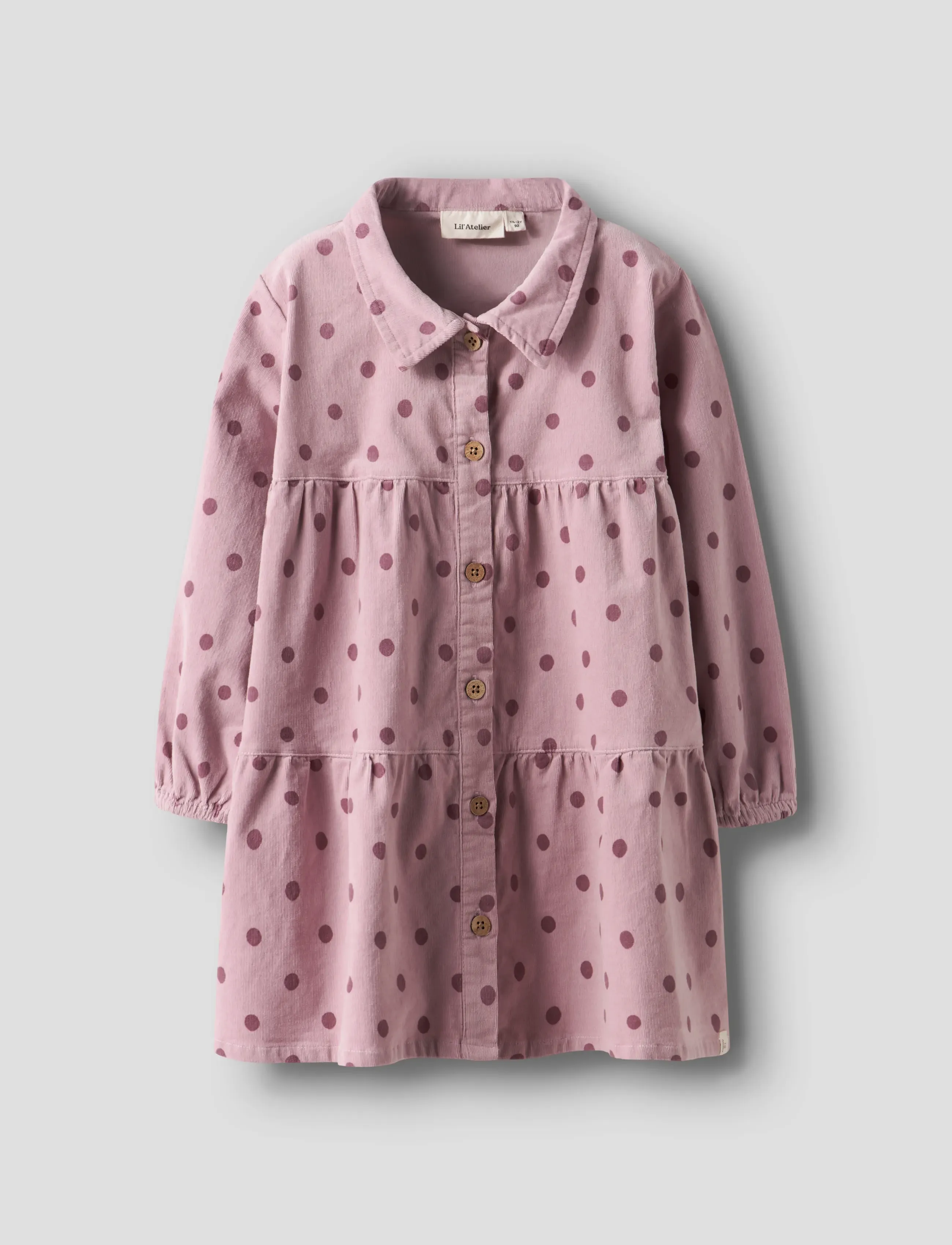 Lil'Atelier NMFSOMBA LOOSE CORD DRESS 7766-SO S LIL - Suknelės - VIOLET ICE / pink/rose